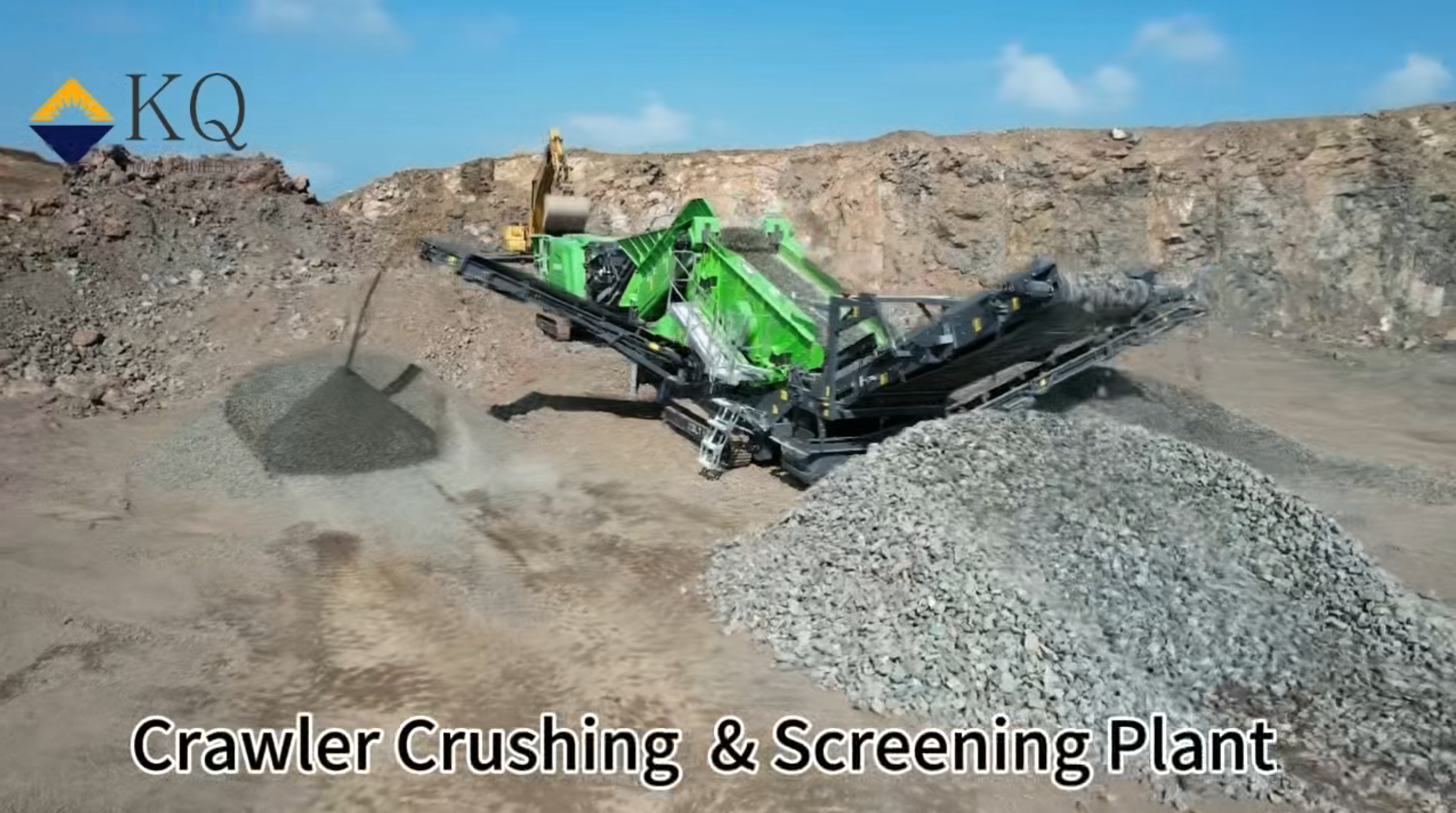 Польша 150-200 т/ч Мобильная щековая дробильная установка на гусеничном ходу